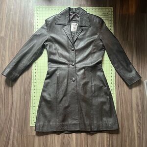 Women's Dark Brown Leather Jacket